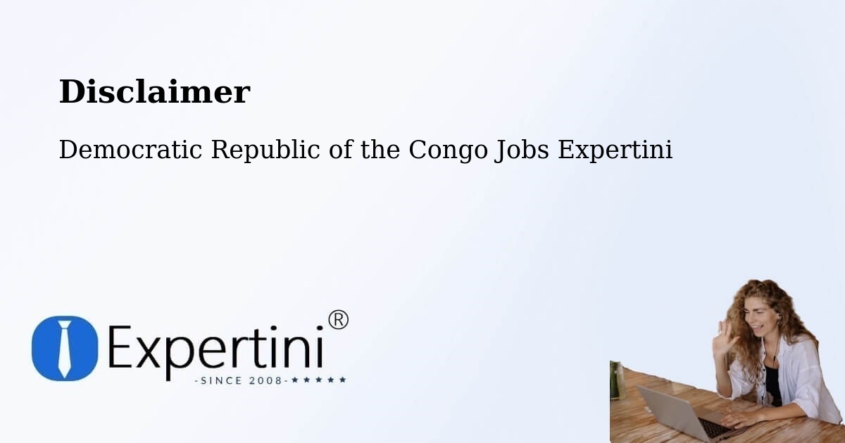 Disclaimer – Nioki - Democratic Republic of the Congo Jobs Expertini